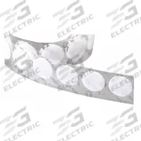 VELCRO BRAND Hook-and-Loop Fastener: Disc, 1/2 in Overall Dia, Loop, White, Adhesive, Acrylic, Nylon (MPN 192245). Key specifications — Brand: VELCRO BRAND; Material: Nylon.