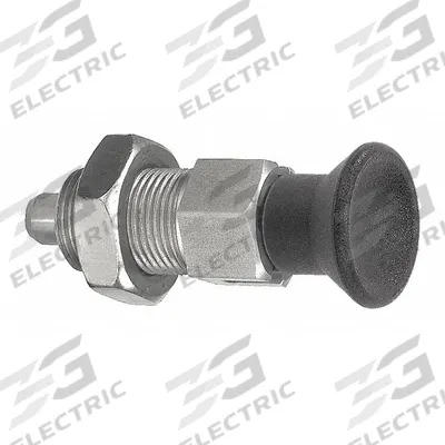 KIPP Indexing Plunger: Locking, 18-8 SS Body w/ 400 SS Plunger - Locking Pull-Knob Indexing Plungers with Jam Nut