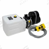 CHIEF Hydraulic Power Unit: 1.2 gpm, 2,800 psi Max. Pressure, 6 qt Reservoir Capacity, 12V DC, Poly (MPN 253343). Key specifications — attr96377: 1.2 gpm; attr96380: 12V DC; attr96382: SAE 6; attr96383: SAE 6; attr98855: CHIEF; attr96386: Poly.