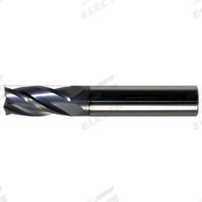 CLEVELAND Square End Mill: Carbide, AlTiN Coated, 4 Flute, 2 mm Mill Dia, 5.18 mm LOC - General Purpose Carbide Square End Mills