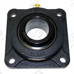 SEALMASTER 4 Bolt Flange Bearing: Radial Ball, 15/16 in Bore, Cast Iron, Set Screws, 4 1/4 in Lg (MPN MSF-15). Key specifications — Bore Type: Cylindrical; Brand: SEALMASTER; Lubricant Material: NLGI #2 Equivalent; Mounting Bolt Size: 7/16 in; System of Measurement: Inch.