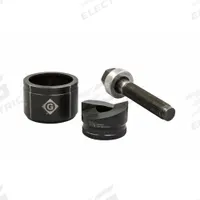 GREENLEE Knockout Punch Set: 10 ga Sheet Metal Capacity (Steel), 1 61/64 in Nominal Size, Round (MPN K2BB-1-1/2). Key specifications — attr63418: K2BB-1-1/2; attr63421: GREENLEE; attr63425: Yes; attr63427: Ratchet (1 in); attr63430: Mild Steel.