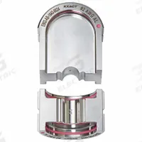 MILWAUKEE Upper and Lower Crimping Die: 2 AWG, U Style Dies, For Use With 2779-22, 2 Sizes (MPN 49-12-U002). Key specifications — attr511073: U Style Dies; attr511072: Electrical Wire and Cable Crimping; attr473934: MILWAUKEE; attr511065: M18™ FORCE LOGIC™; attr511069: Pink; attr542116: 2 AWG; attr511067: 2779-22.