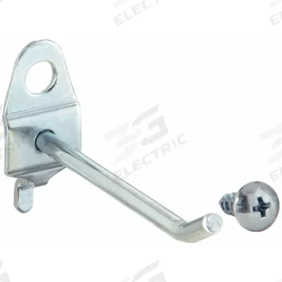 APPROVED VENDOR Single Rod Pegboard Hook: 9/32 in Peg Hole, For 1 in Pegboard Hole Spacing - Hooks for Round-Hole Pegboard
