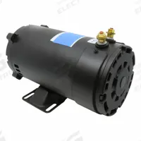 STONE Hydraulic Lift DC Motor: 3000 RPM, 11 1/16 in Overall Lg, 1/2 in Shaft Dia, CWSE (MPN KMP2). Key specifications — Nameplate Voltage: 12V DC; Brand: STONE; Nameplate RPM: 3000 RPM.