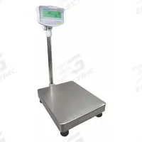 ADAM EQUIPMENT Industrial Bench Scale: 15 5/8 in x 19 5/8 in, Not IP Rated, Column-Mounted (MPN GFC 330a). Key specifications — Connection Ports: RS-232; Readability: 0.02 lb; Brand: ADAM EQUIPMENT; Weighing Surface Material: Stainless Steel.