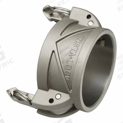 CAMPBELL FITTINGS Cam and Groove Insta-Lock Coupling: 1 1/2 in Coupling Size - Type DC Stainless Steel Cam & Groove Dust Caps