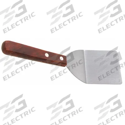 CRESTWARE Cake/Pie Server: 7 1/4 in Overall Lg, Brown, Wood, Stainless Steel - Pastry & Pie Servers