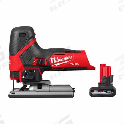 MILWAUKEE TOOL & EQUIPMENT Jigsaw Kit: Barrel Grip, T-Shank, Orbital Stroke - Milwaukee Cordless Jigsaws