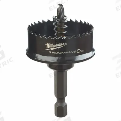 MILWAUKEE Hole Saw: 1 3/8 in Saw Dia., 8 Teeth per Inch, 1/8 in Max. Cutting Dp - Multi-Material-Cutting Hole Saws with Attached Arbor