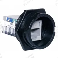 HUBBELL PREMISE WIRING Screw-In Jack: Tool-Less, Hi-Impact Category Jacks, 1 Ports, Black, 6, RJ45 (MPN HI6). Key specifications — Color: Black; Compatible Wire Material: Copper; Display Sell UOM: EA; Brand: HUBBELL PREMISE WIRING; RCA Insulator Color: Gray.