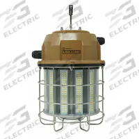 SOUTHWIRE LED Overhead Light: LED, Corded, Hanging Light, 10 ft Power Cord Lg, 120/277V AC, Hook (MPN T60100). Key specifications — Lamp Guard: Stainless Steel; Includes Bulb: Yes; Brand: SOUTHWIRE; Color Temperature: 5000K; Job Light Type: Hanging Light; Lighting Technology: LED; Operating Voltage: 120/277V AC; Switch Type: No Switch.