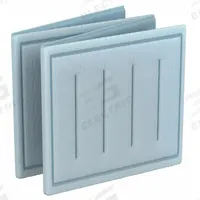GRAINGER Link Air Filter: 25 in x 16 in x 1 in, 16 in Section Wd, 4 Sections, 3 Ply, MERV 8 (MPN 2DYK9). Key specifications — Performance Rating: MERV 8; Brand: GRAINGER; Media Material: Synthetic.