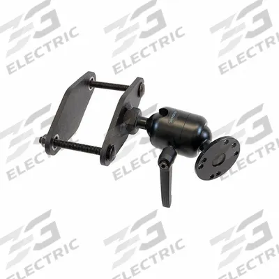 GAMBER-JOHNSON Device Mount: Device Mount, Forklifts, Overhead Guard Leg, Black - Vehicle Mount Accessories