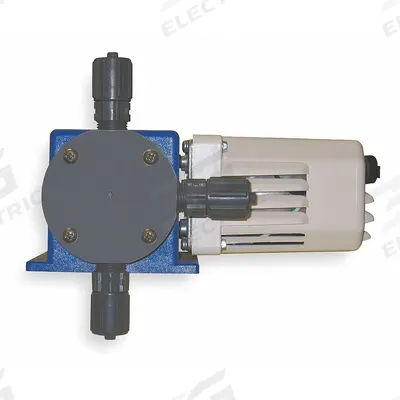CHEM-TECH Chemical Metering Pump: Electric Motor, 115V AC, 1/60 hp HP, PVC Head, 10:1 - Standard Duty Motor-Driven Diaphragm Metering Pumps