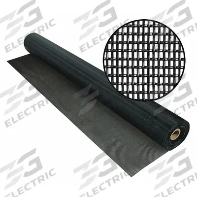 PHIFER Replacement Screen: Polyester, Black, 17 x 10 Mesh Size, 6 ft Wd, 50 ft Lg - Pet Resistant Polyester Pet Door and Window Screen