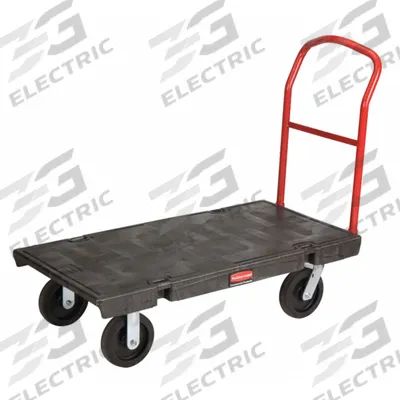 RUBBERMAID COMMERCIAL PRODUCTS Platform Truck: 2,000 lb, Black, Plastic - General Purpose Plastic-Deck Platform Trucks