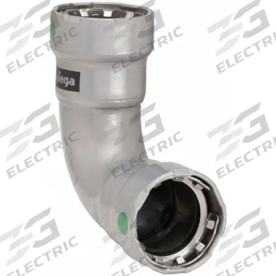 VIEGA MEGAPRESS Crimp Elbow Fitting: 3/4 in Pipe x 3/4 in Pipe Size, Press-fit x Press-fit - Steel Press Pipe Fittings