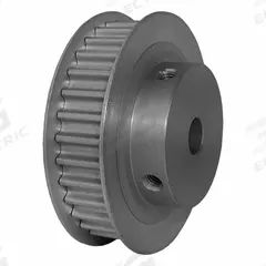 DAYTON Timing Pulley: Curvilinear, Fixed, For 9 mm Belt Wd, 32 Teeth, 5 mm Pitch, Aluminum (MPN 32-5M09M6FA8). Key specifications — Brand: DAYTON; Finish: Clear Anodized; For Belt Series: Powerhouse®.