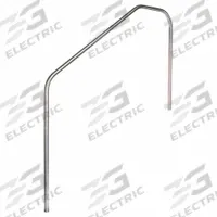 SPECTRUM Stair Rail: 18 in Setback, Dia 1.5 in, 0.083 in Thick, Fixed Legs, 66 in Ht, 60 in Wd, 316L (MPN 35011-60-.083). Key specifications — attr997232: SPECTRUM; attr997219: Silver; attr997224: Stainless Steel; attr997229: Stair Rail; attr1011527: ADA Compliant; attr1011531: Electropolished; attr1011535: Fixed Legs; attr1011536: 316L.