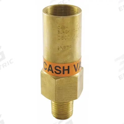 CASH VALVE Safety Relief Valve: Brass, PTFE, 1/4 in x 1/4 in, MNPT x MNPT - Cryogenic Service Pressure Relief Valves