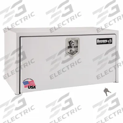 BUYERS PRODUCTS Underbody: Underbody Truck Box, Single Drop-Down Door Door, 14 in Overall Dp - Single Drop-Down Door Boxes