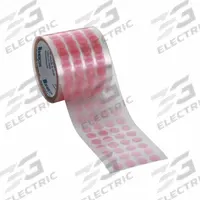 CAPLUGS Film Tape: 1 in Wd, 72 yd Lg, Disc, 1/2 in Dia, 2 mil Thick, Polyester Film, Red, 2,000 PK (MPN SH-48768). Key specifications — Series: PR-SH.