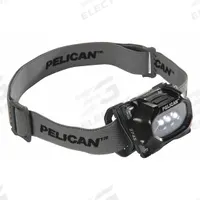 Safety-Rated Headlamp: 33 lm, 20 hr Run Time at Max. Brightness, 35 m Max Beam, 2 Light Outputs (MPN 2745C). Key specifications — Brand: PELICAN; Battery Requirements - Broad: Includes 3 AAA.