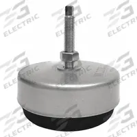WMI Male-End Leveling Mount: Fixed Stud, M16 Thread Size, 5.5 in, 6,700 lb Capacity, Anti-Vibration (MPN WMT140-100). Key specifications — Finish: Nickel-Plated; Base Shape: Round; Load Capacity: 6,700 lb; Includes: Locking Nut.