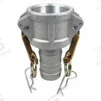 Cam and Groove Coupling: 1 1/4 in Coupling Size, 1 1/4 in Hose Fitting Size, 4 in Overall Lg (MPN PLE53). Key specifications — Fitting Type: Male Hose Shank; Gasket Material: Nitrile; Brand: APPROVED VENDOR.