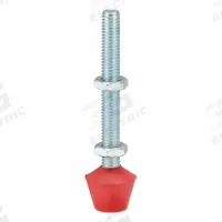 DE-STA-CO Flat Tip Spindle: Neoprene Tip, M8x1.25, 3 9/32 in Lg, 3 9/32 in Thread Lg (MPN 507208-M). Key specifications — Brand: DE-STA-CO; Material: Neoprene; Thread Size: M8x1.25; Includes: Jam Nuts; Compatible with Series: 91090; Spindle Construction: Neoprene Tip.
