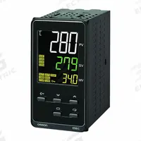 OMRON Temperature Controller: E5EC, 1/8 DIN Size, Linear/RTD/Thermocouple, 100 to 240V AC, 700°C (MPN E5EC-RX4A5M-000). Key specifications — Brand: OMRON; Alarms: (4) Relays; Control Mode: 2-PID with Auto-Tuning; Display Type: Digital; Input Voltage: 100 to 240V AC; Output: (4) Alarm; Product Type: Temperature Controller; Sensor Type: Linear.
