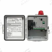 SJE-RHOMBUS Control Panel: Simplex, Single Phase, 120/208/240V AC, 0 to 20 A, 3 Switches Included (MPN 1077093). Key specifications — Current: 0 to 20 A; Rated Voltage: 120/208/240V AC; Alert Output: Visual; Intrinsic Safety: Not Specified Intrinsically Safe; Includes Reversing: Non-Reversing; Dosing Schedule: Demand Dose; Brand: SJE-RHOMBUS.