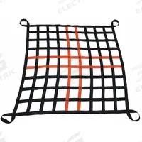 US NETTING Cargo Lifting Net: Loop, 4,500 lb Working Load Limit, 4 Attachment Points, Polyester (MPN MGCLN-10-25-2W). Key specifications — attr994824: US NETTING; attr994825: Black/Safety Orange; attr994829: Polyester.