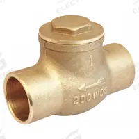 APPROVED VENDOR Swing Check Valve: Swing, Inline Valve Body, 1/2 in Pipe Size, Sweat x Sweat, Brass (MPN 10F328). Key specifications — Brand: APPROVED VENDOR.