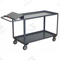 JAMCO Utility Cart: 1,200 lb, 2 Shelves, 51 in L x 31 in W x 39 in H Overall Dim, Flat (MPN SO336P500GP). Key specifications — Caster Wheel/Tread Material: Polyolefin; Brand: JAMCO; Caster/Wheel Configuration: (2) Swivel.