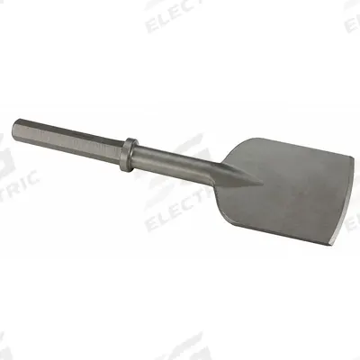 WESTWARD Chisel: 1.125 in Shank Size, Hex, Round, 5 in Chisel Tip Wd, 17 3/4 in Overall Lg - Spade Chisels for Pavement Breakers