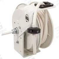 KH INDUSTRIES Extension Cord Reel: Constant Tension or Ratchet Lock, 50 ft Cord Lg, 12 AWG, SJOW (MPN RTBB3LW-WW-P12K). Key specifications — Retractable Cord Ending NEMA Configuration: Bare Wire; Brand: KH INDUSTRIES.