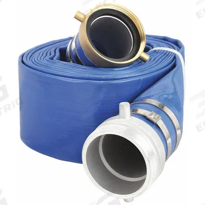 APPROVED VENDOR Water Discharge Hose: 4 in Hose Inside Dia., 50 ft Hose Lg, 70 psi, Blue - PVC Water Discharge Hose Assemblies with Synthetic Fabric Reinforcement