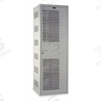 HALLOWELL Wardrobe Locker: 18 in x 22 in x 72 in, 1 Tiers, 1 Units Wide, 16 ga Panel, Ventilated (MPN HTA822-1AS-PL). Key specifications — Locker Color: Light Gray; Brand: HALLOWELL.