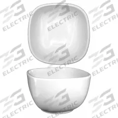 ITI Square Bowl: 26 oz Capacity, Porcelain, White (MPN FA-4). Key specifications — Microwaveable: No; Oven Safe: No; Brand: ITI; Material: Porcelain; Color: White; NSF Certified: No; Dishwasher Safe: No.