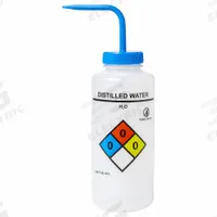 APPROVED VENDOR Wash Bottle: 1 L, Distilled Water, Blue, Wide, Vented Spout Spout, Colorless (MPN UN370074). Key specifications — Closure Color: Blue; Vented/Nonvented: Vented; Body Color: Colorless; Brand: APPROVED VENDOR; Imprinting Group: Waters.