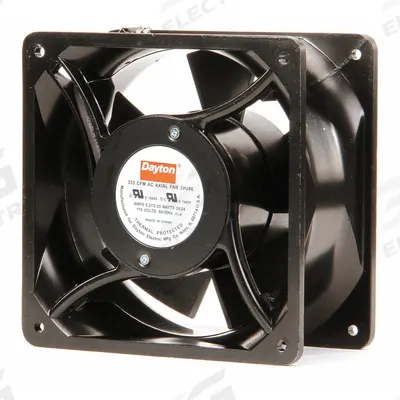 Dayton Axial Fan: 92 cfm_102 cfm Airflow @ 0.000 in SP, 6 15/16 in Ht, 3 1/2 in Dp - Standard Square Axial Fans