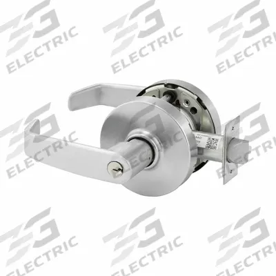 SARGENT Door Lockset: Office Lever Locksets, Chrome, ADA Compliant