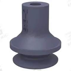 PIAB Vacuum Pad: Bellows, w/o Adapter, 7.11 mm Pad Dia, Food Grade Silicone Rubber, Clear, 50A (MPN B15-2.21). Key specifications — attr1019136: B15-2.21; attr1019138: PIAB; attr1019139: 50A.