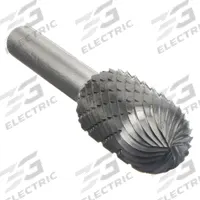 WIDIA Carbide Bur: Ball-Nosed Cylinder, SC-3, Double Cut, 3/8" x 3/4" Head, 1/4" Shank (MPN M41296). Key specifications — Trade Number: SC-3; Brand: WIDIA METAL REMOVAL.