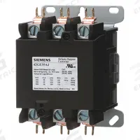 SIEMENS Definite Purpose Magnetic Contactor: 3 Poles, 480V AC, 90 A, Non-Reversing (MPN 42GE35AH). Key specifications — Brand: SIEMENS; Coil Voltage: 380-440/440-480V AC; Contactor Style: HVACR Definite Purpose Contactor; Mounting Style: Surface; Terminal Connection Type: Screw Terminals; Maximum Voltage Rating: 600V AC; Series: 42 Series; Phase: Three.