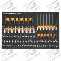 GEARWRENCH: 1/4 in, 3/8 in, 1/2 in Drive, 88 Piece, SAE (MPN GWMSBSKCBSAE). Key specifications — attr1224269: 1/4 in, 3/8 in, 1/2 in; attr1204638: Drive Tools Included; attr1204658: No; attr1204673: Socket Bits Included; attr1204681: Wrenches Not Included; attr1204688: GEARWRENCH; attr1224230: Friction; attr1224354: No Thin Wall.