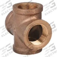 APPROVED VENDOR Metal Pipe Cross: Cross, 1 in x 1 in x 1 in x 1 in, Brass, 200 psi (MPN 1VFC4). Key specifications — Brand: APPROVED VENDOR; Maximum Operating Pressure: 200 psi.