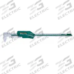 INSIZE Back Jaw Centerline Digital Caliper: 0.2000 in to 8 in /5 mm to 200 mm, Cabled, Back Jaw (MPN 1524-200). Key specifications — attr1184461: +/- 0.040 in; attr1184462: 0.0005 in; attr1184471: Inside; attr1184472: Back Jaw; attr1184496: INSIZE.